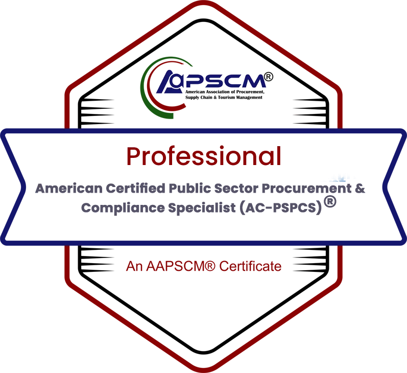 American Certified Public Sector Procurement & Compliance Professional(AC-PSPC)® badge