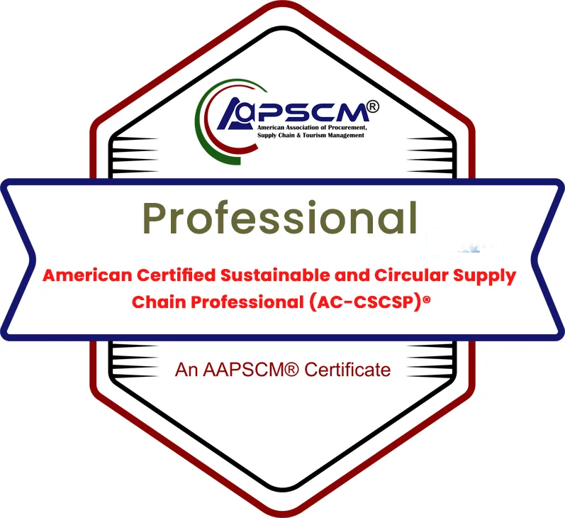 American Certified Sustainable and Circular Supply Chain Professional (AC-CSCSP)® badge