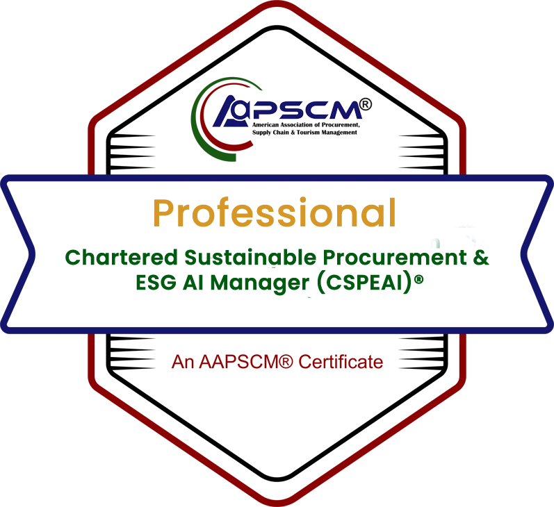 Chartered Sustainable Procurement & ESG AI Manager (CSPEAI)® badge
