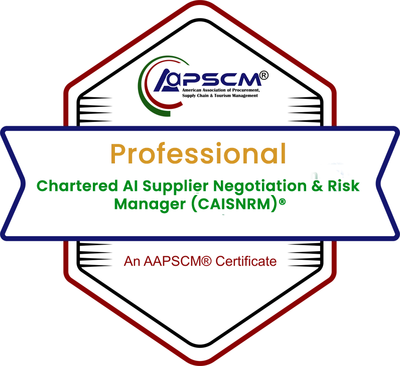 Chartered AI Supplier Negotiation & Risk Manager (CAISNRM)® badge