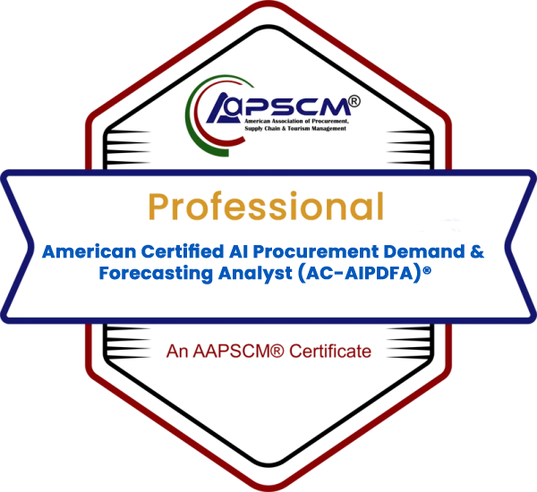 American Certified AI Procurement Demand & Forecasting Analyst (AC-AIPDFA)® badge