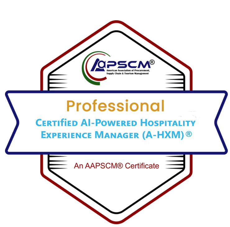 Certified AI-Powered Hospitality Experience Manager (A-HXM)® badge