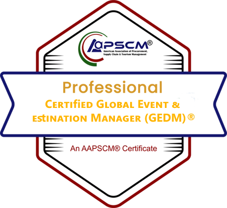 Certified Global Event & Destination Manager (GEDM)® badge