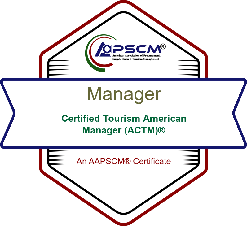 Certified Tourism American Manager (ACTM)® badge