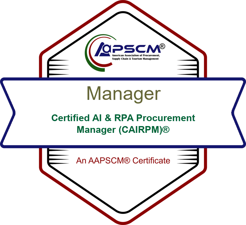 Certified AI & RPA Procurement Manager (CAIRPM)® badge