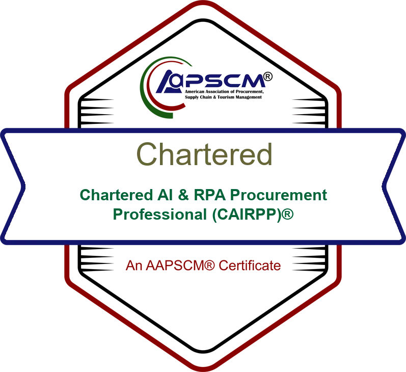 Chartered AI & RPA Procurement Professional (CAIRPP)® badge