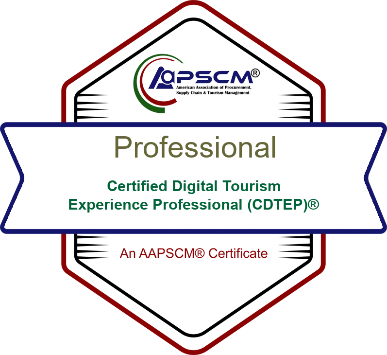 Certified Digital Tourism Experience Professional (CDTEP)® badge