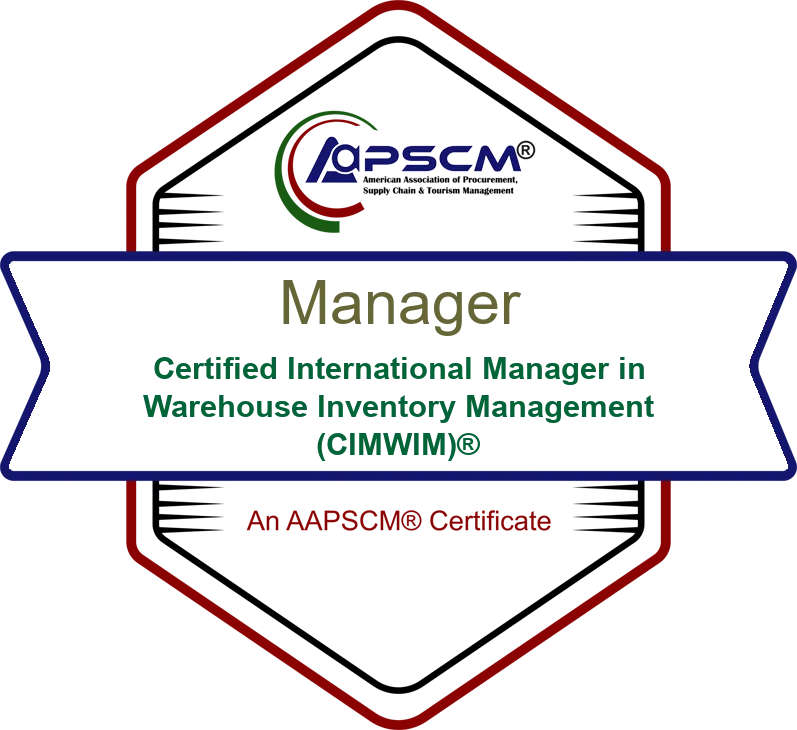 Certified International Manager in Warehouse Inventory Management (CIMWIM)® badge